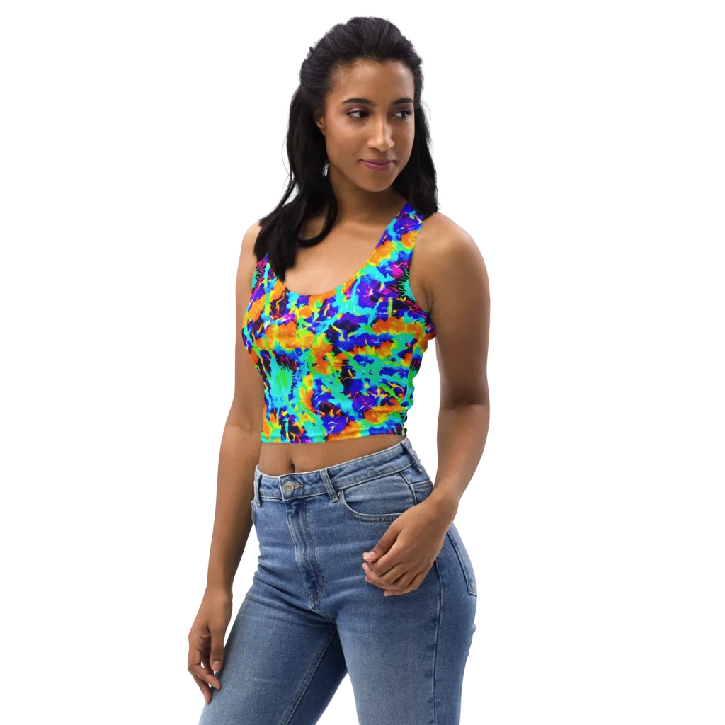 Vivid Reverie on Crop Top — Left Front
