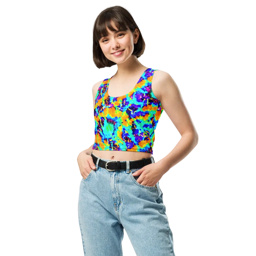 Vivid Reverie on Crop Top — Front