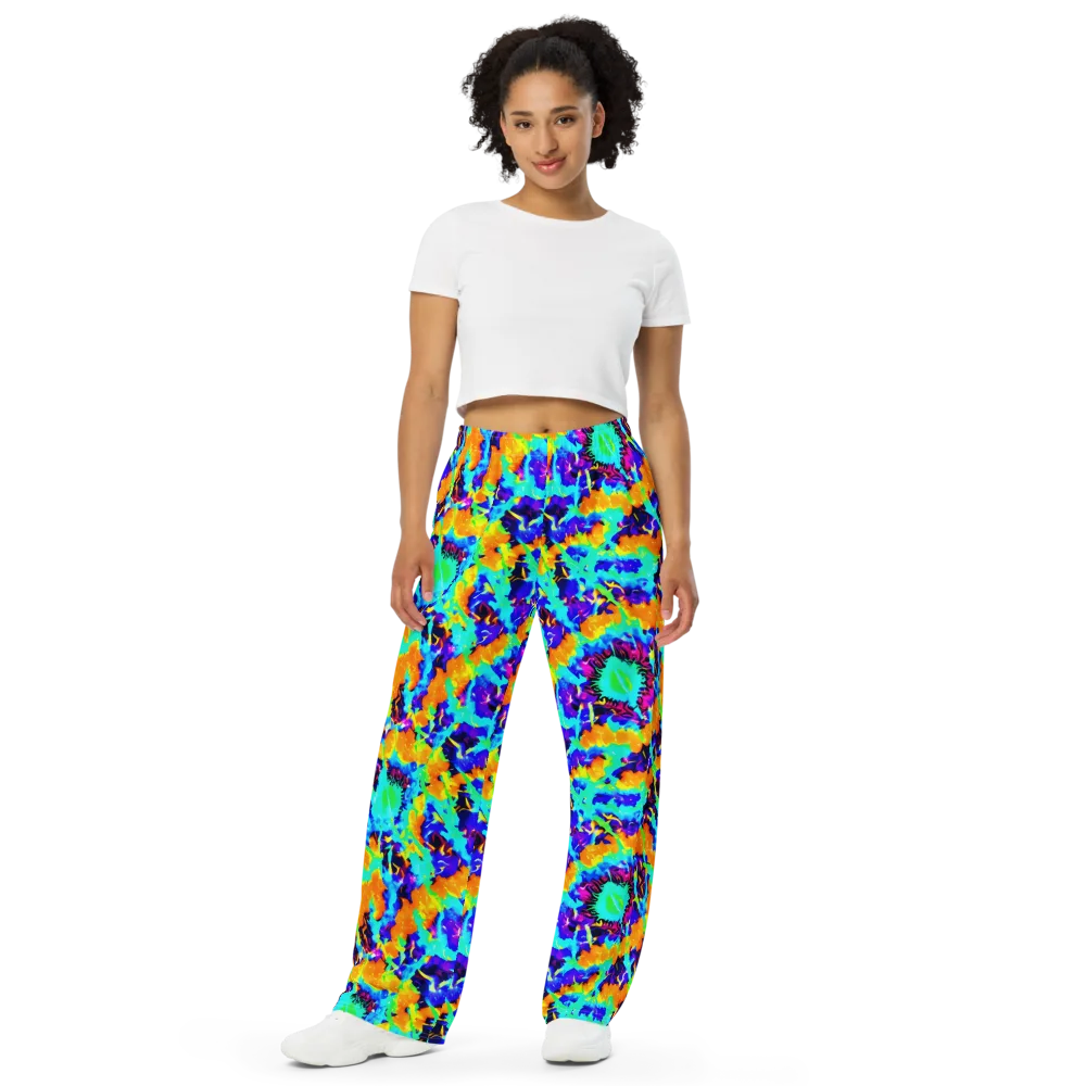 Vivid Reverie on Wide-Leg Pants — Front