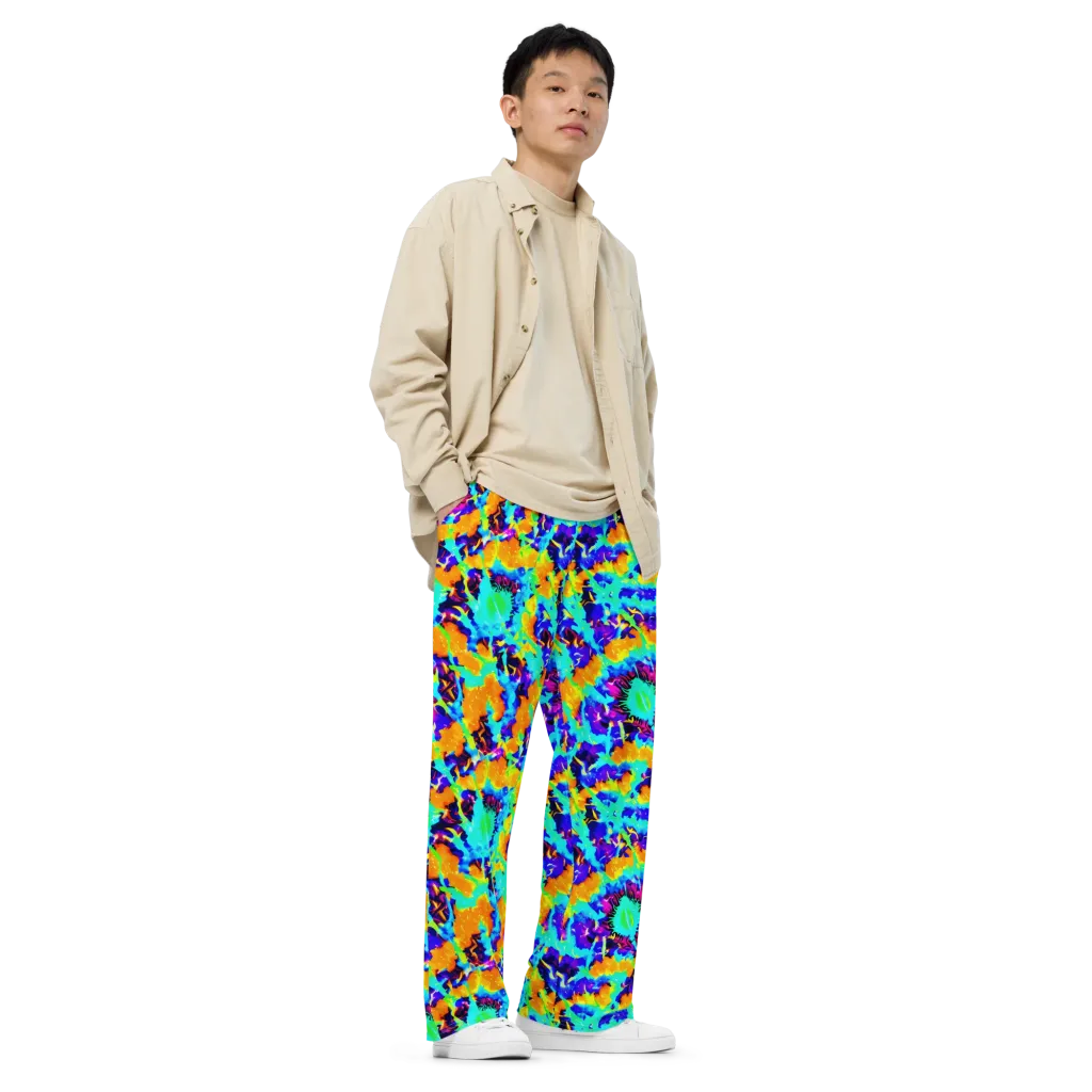 Vivid Reverie on Wide-Leg Pants — Right Front