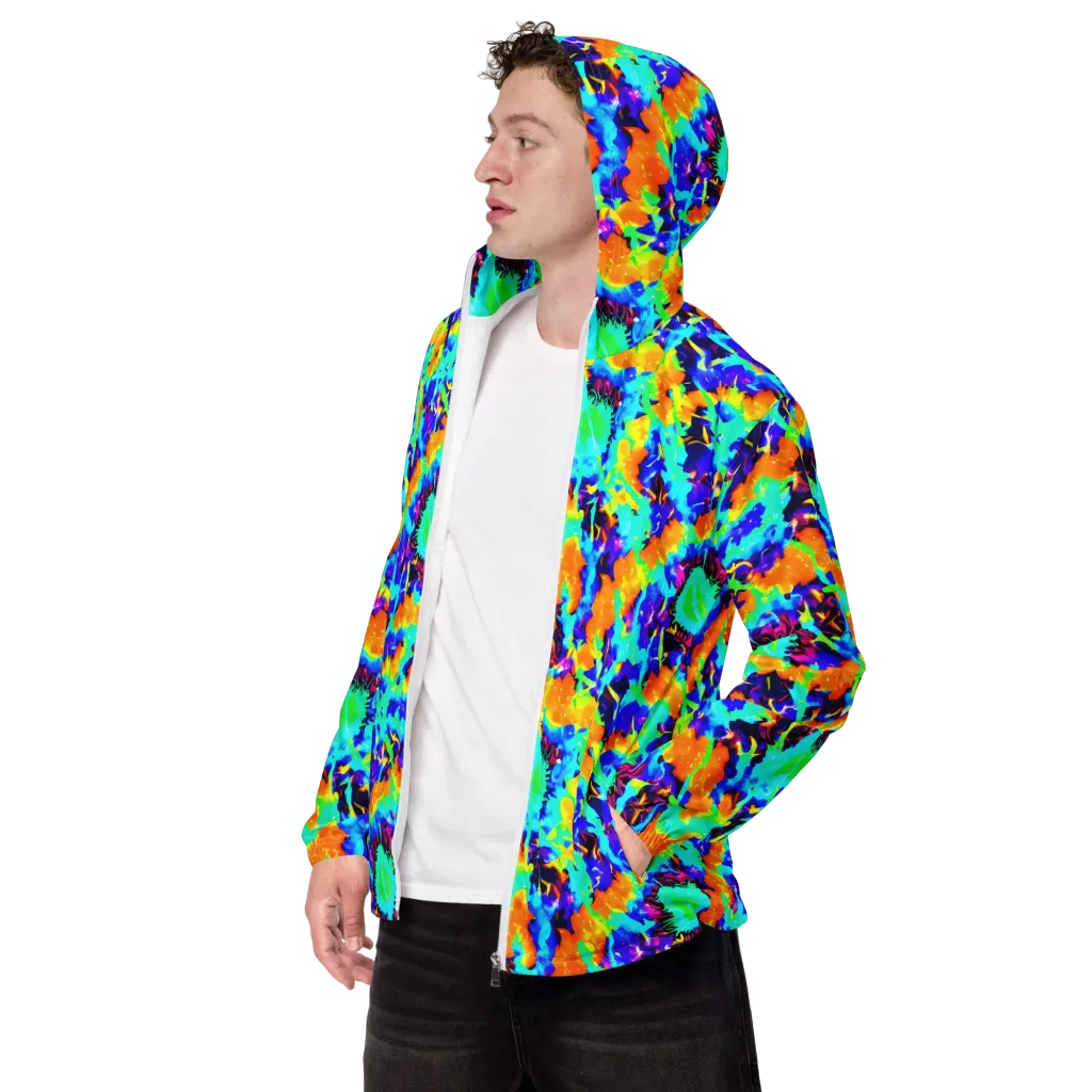 Vivid Reverie on Men's Windbreaker — Left Front