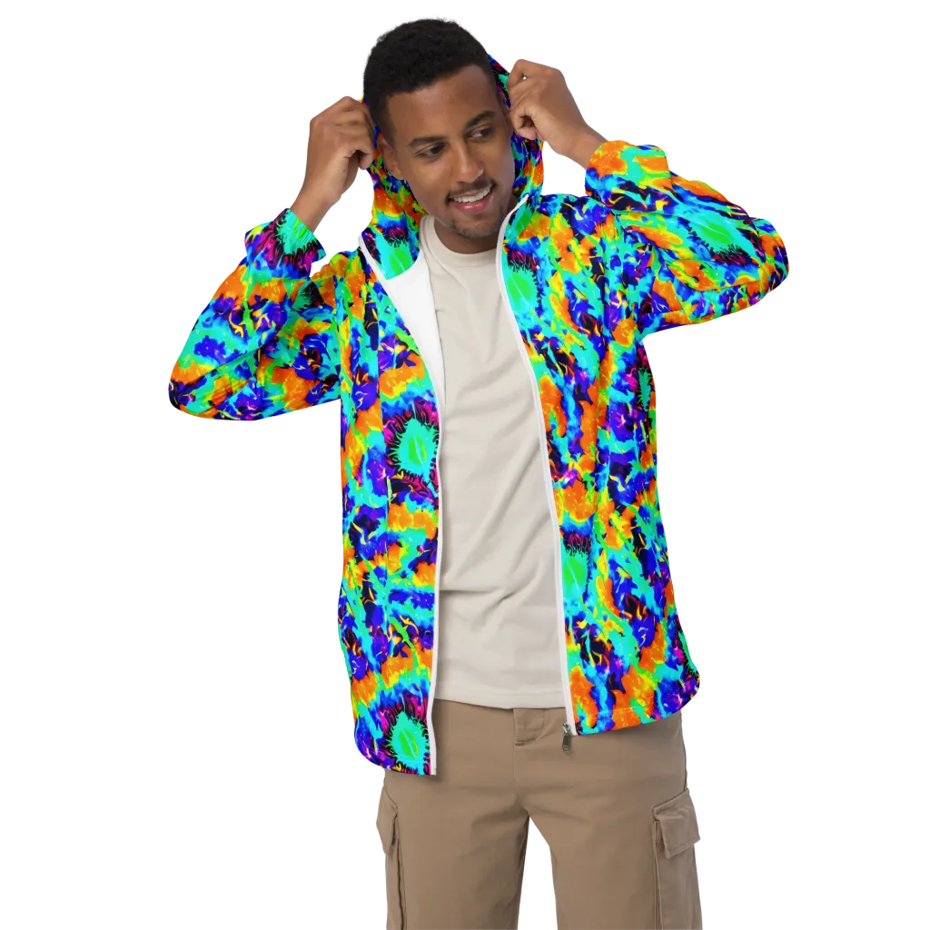 Vivid Reverie on Men's Windbreaker — Front