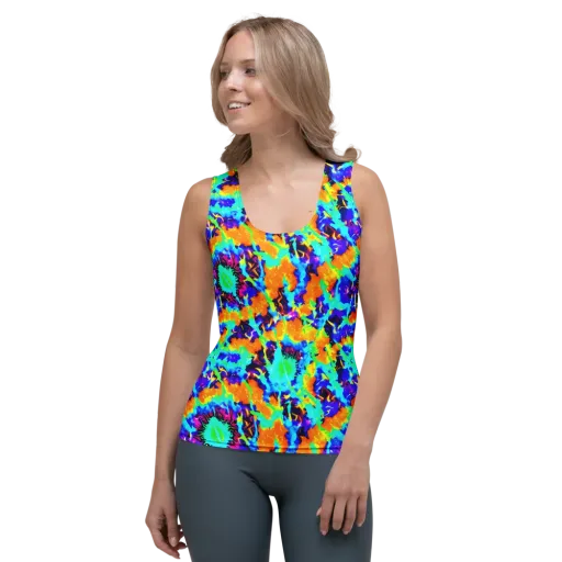 Vivid Reverie on a Women's Tank Top
