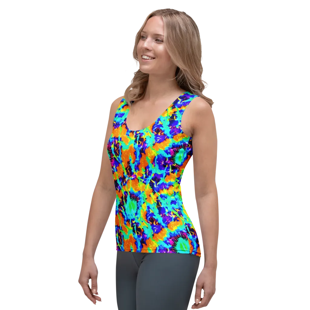 Vivid Reverie on Women's Tank Top — Left Front