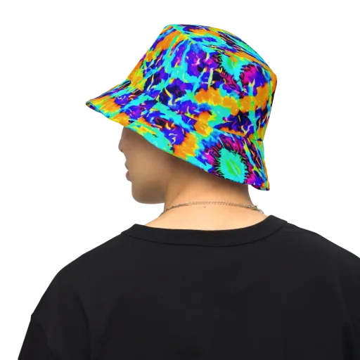 Vivid Reverie on a Reversible Bucket Hat