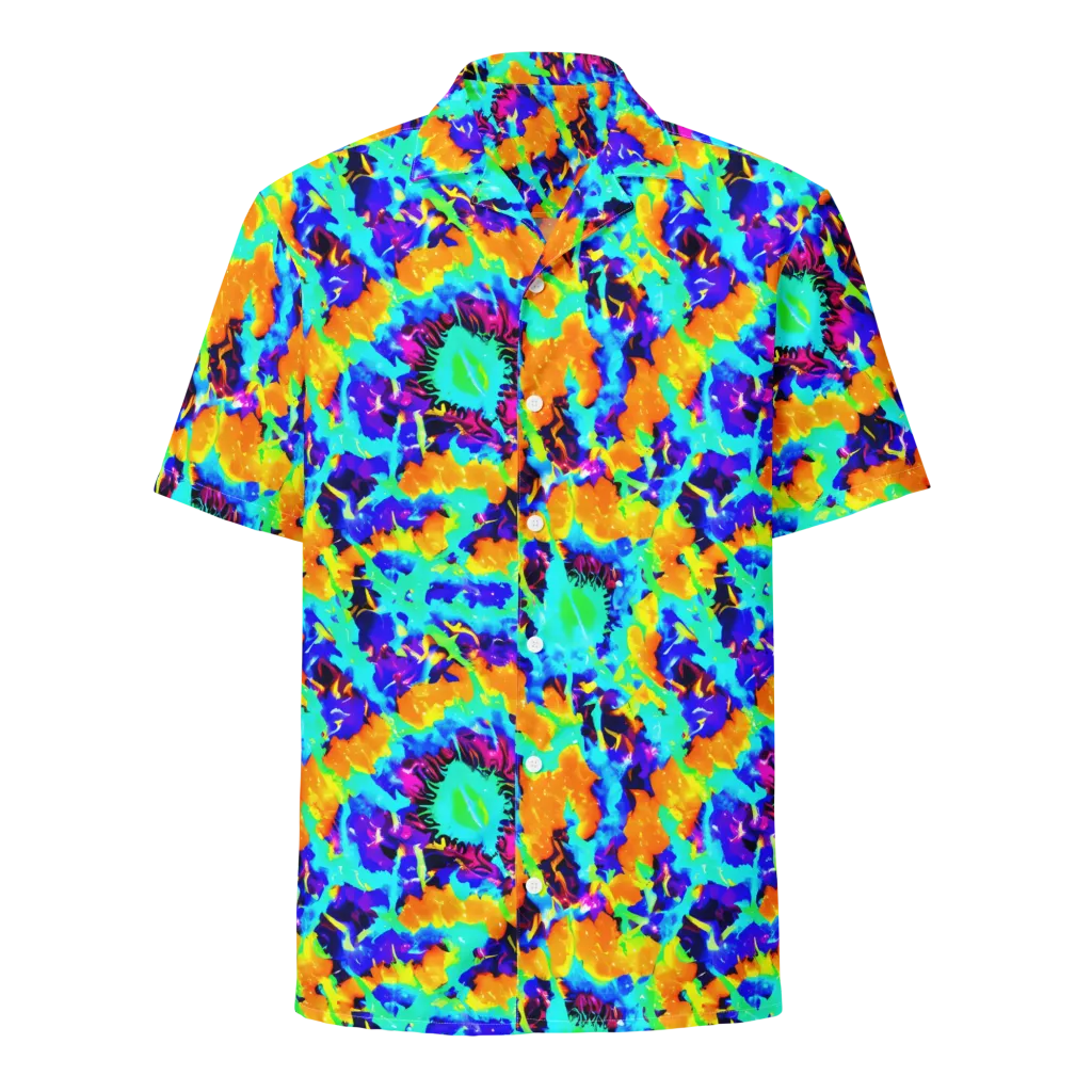 Vivid Reverie on Button Shirt — Front