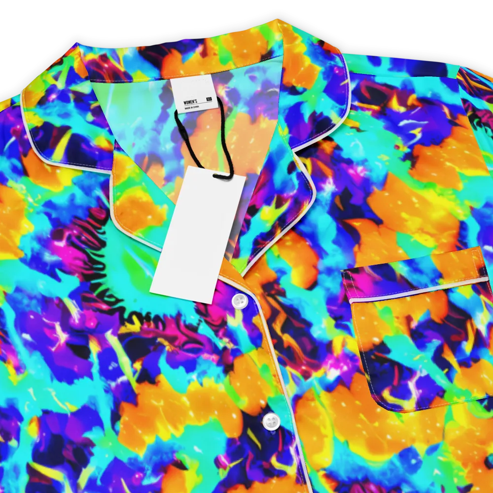 Vivid Reverie on Women's Short Sleeve Pajama Top — Product details