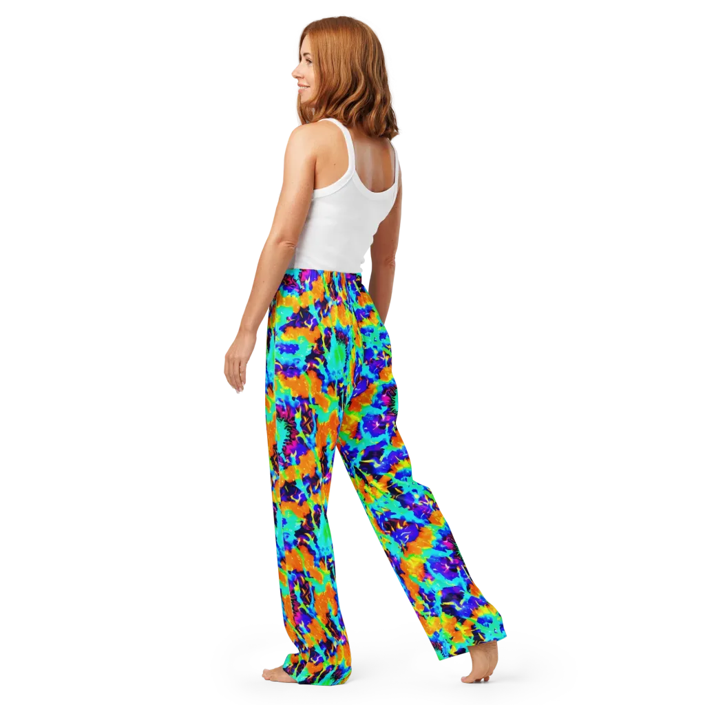 Vivid Reverie on Women's Pajama Pants — Back