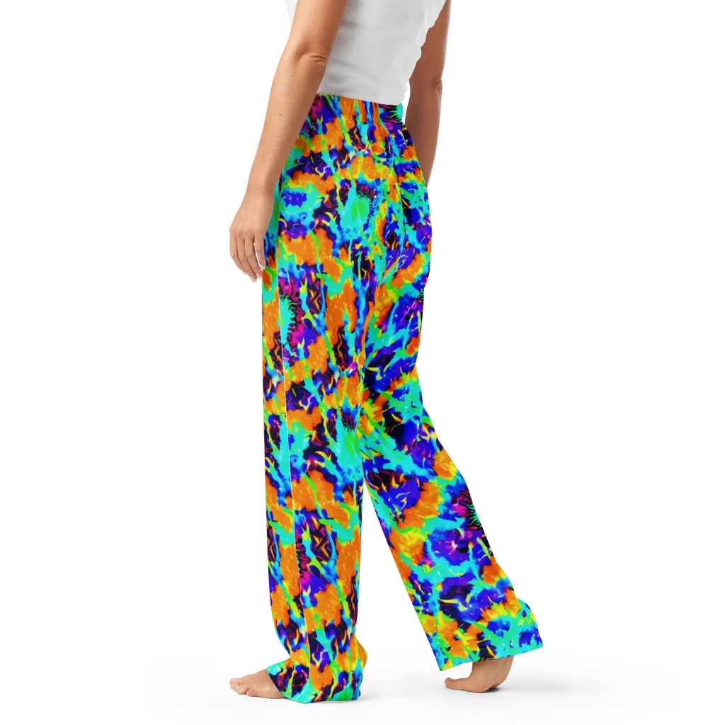 Vivid Reverie on Women's Pajama Pants — Left