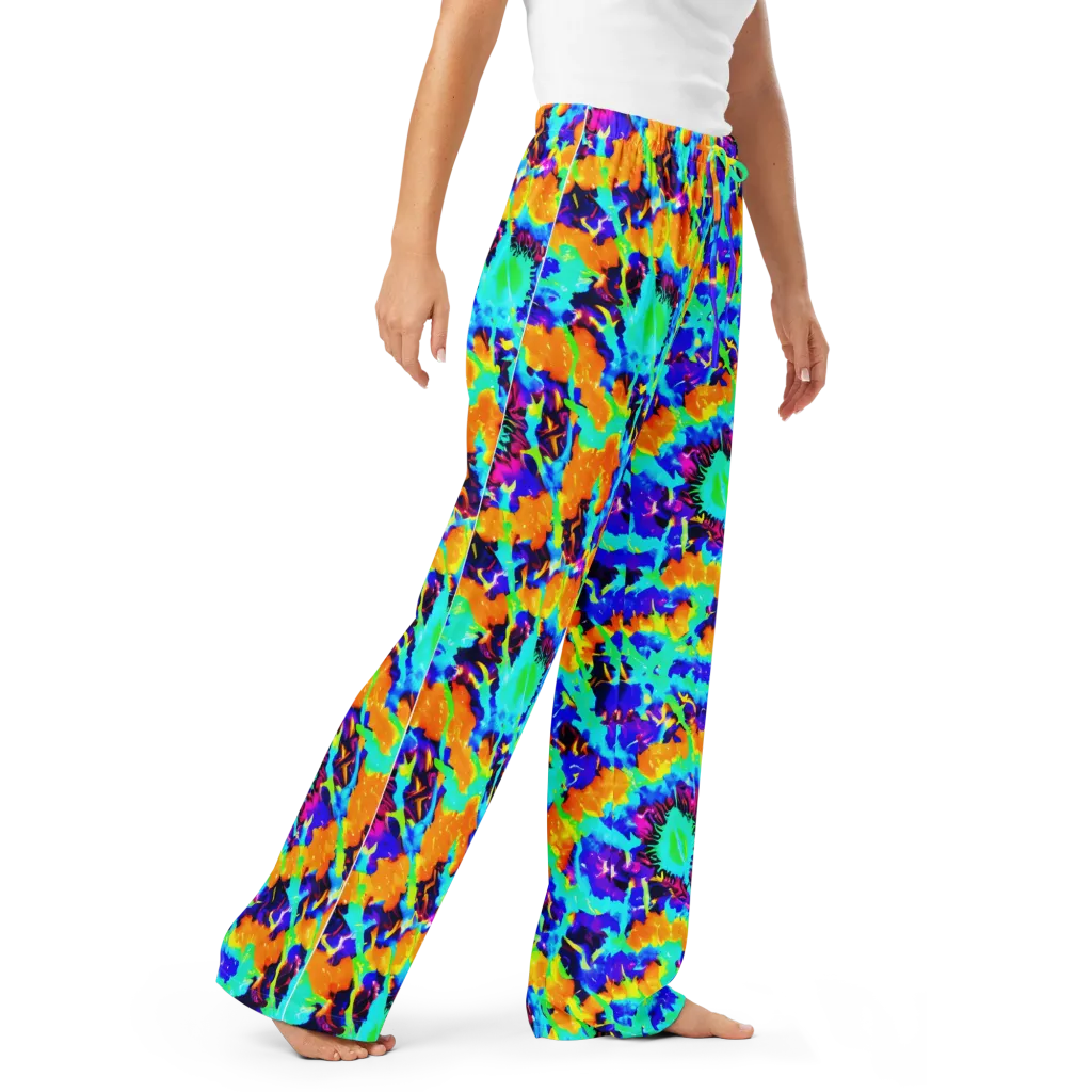 Vivid Reverie on Women's Pajama Pants — Right Front