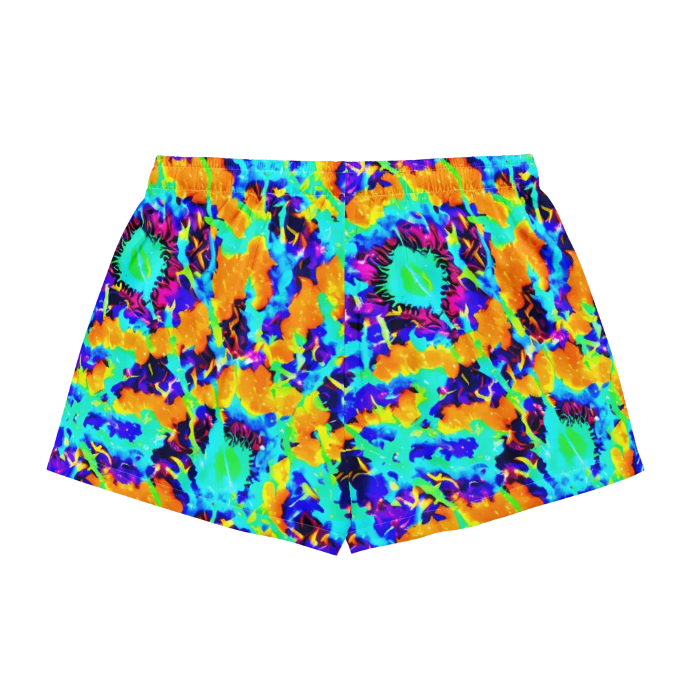 Vivid Reverie on Women's Pajama Shorts — Back