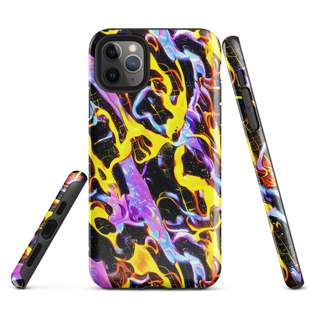 Neon Magma on Tough Case for iPhone® — Front