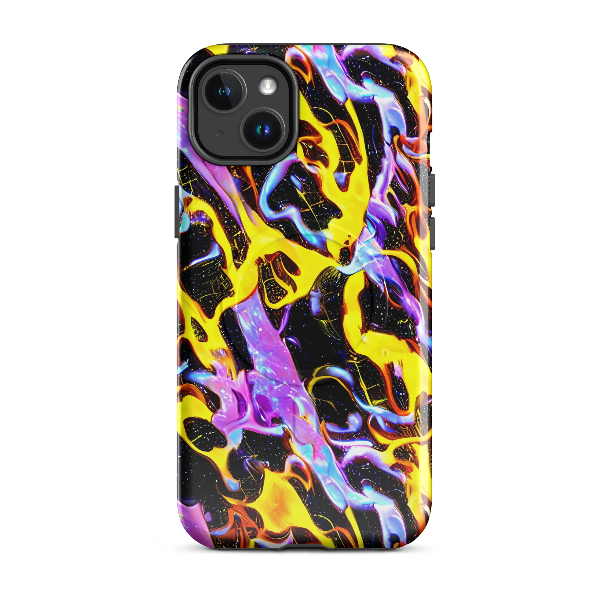 Neon Magma on MagSafe Tough Case for iPhone® — Front