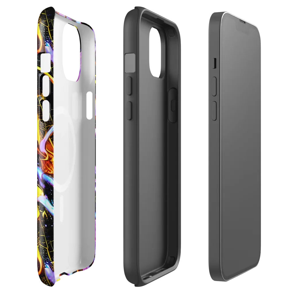 Neon Magma on MagSafe Tough Case for iPhone® — Front