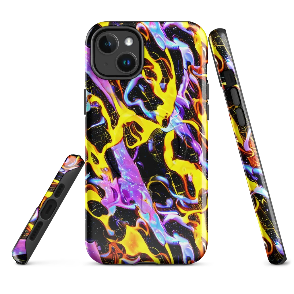 Neon Magma on MagSafe Tough Case for iPhone® — Front