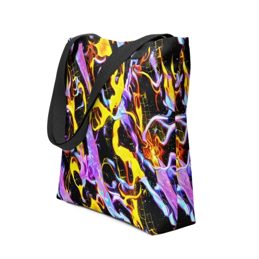 Neon Magma on a Tote Bag
