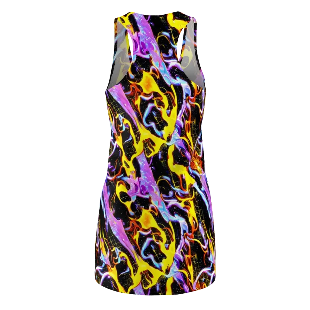 Neon Magma on Racerback Dress — Back