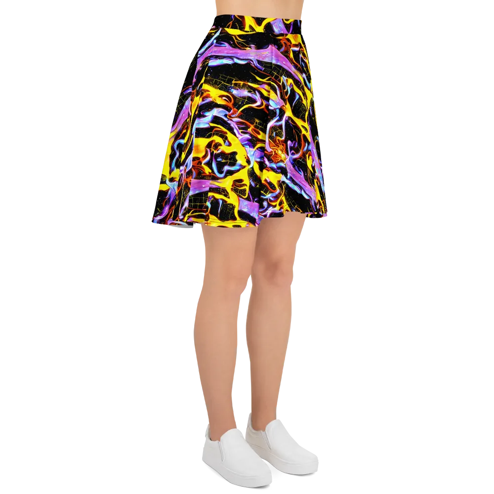 Neon Magma on Skater Skirt — Right