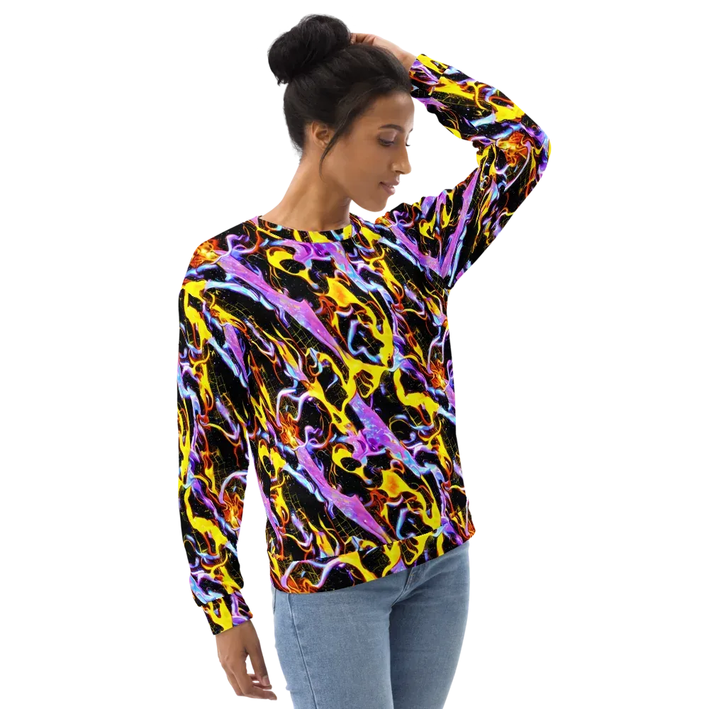 Neon Magma on Sweatshirt — Right Front