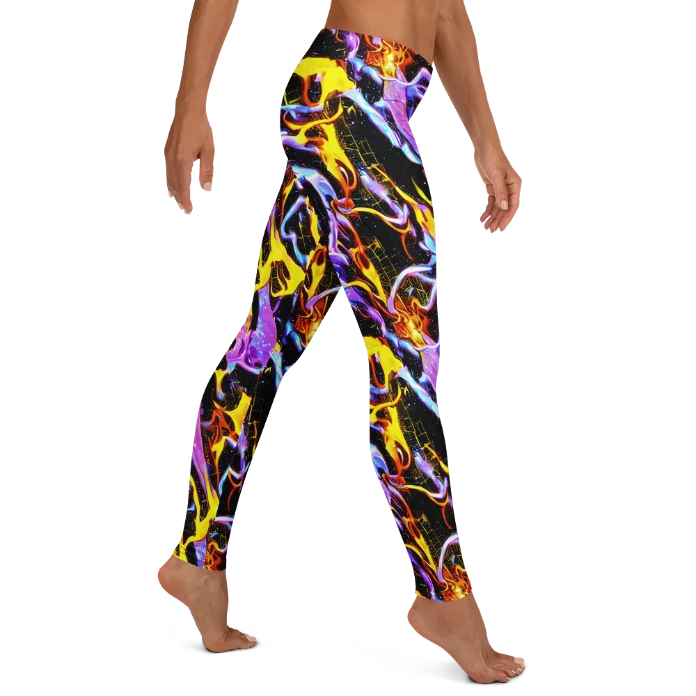 Neon Magma on Leggings — Right