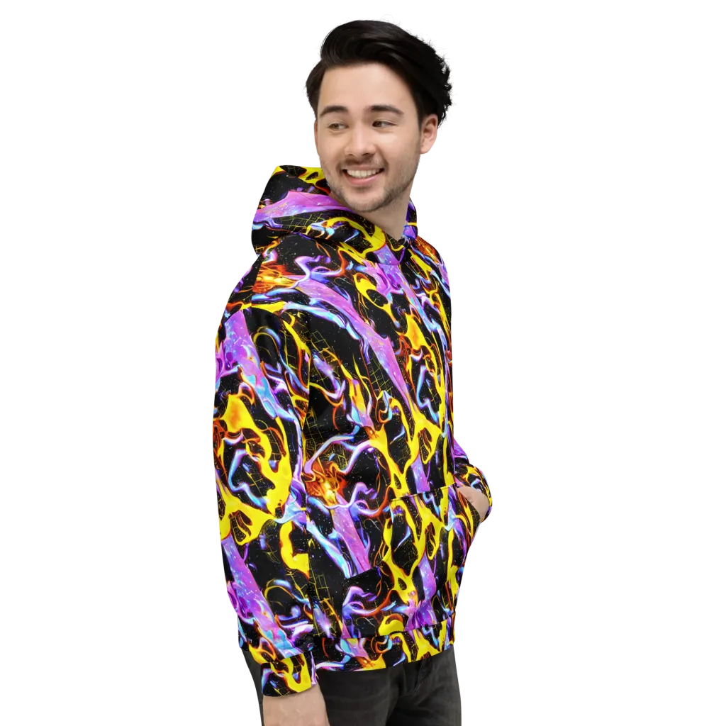 Neon Magma on Hoodie — Right