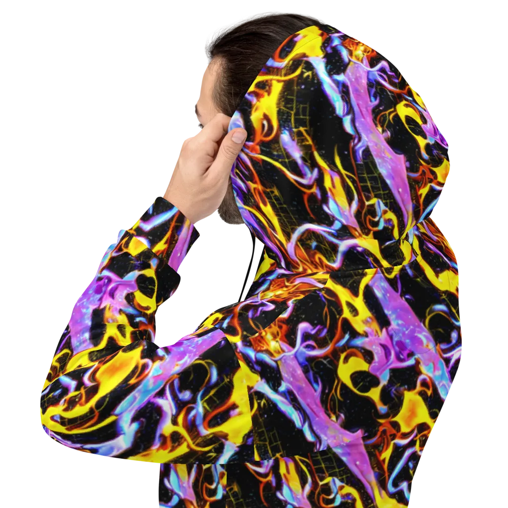 Neon Magma on Hoodie — Back