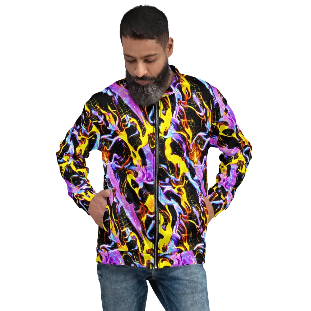 Neon Magma on Bomber Jacket — Front