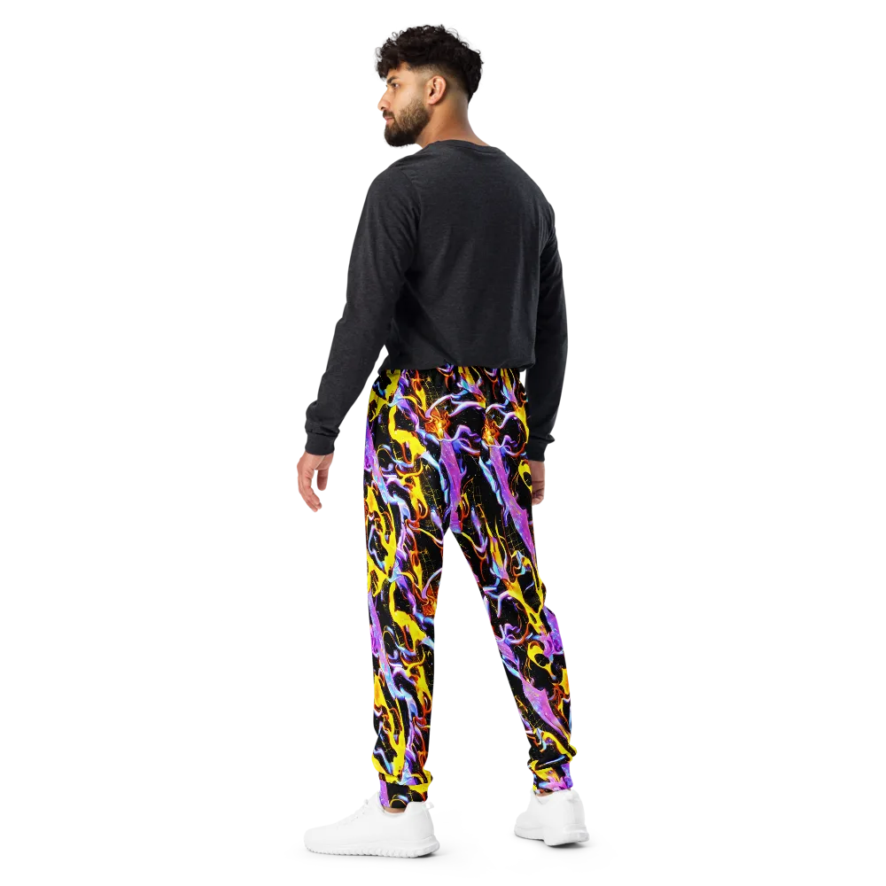 Neon Magma on Men's Joggers — Back