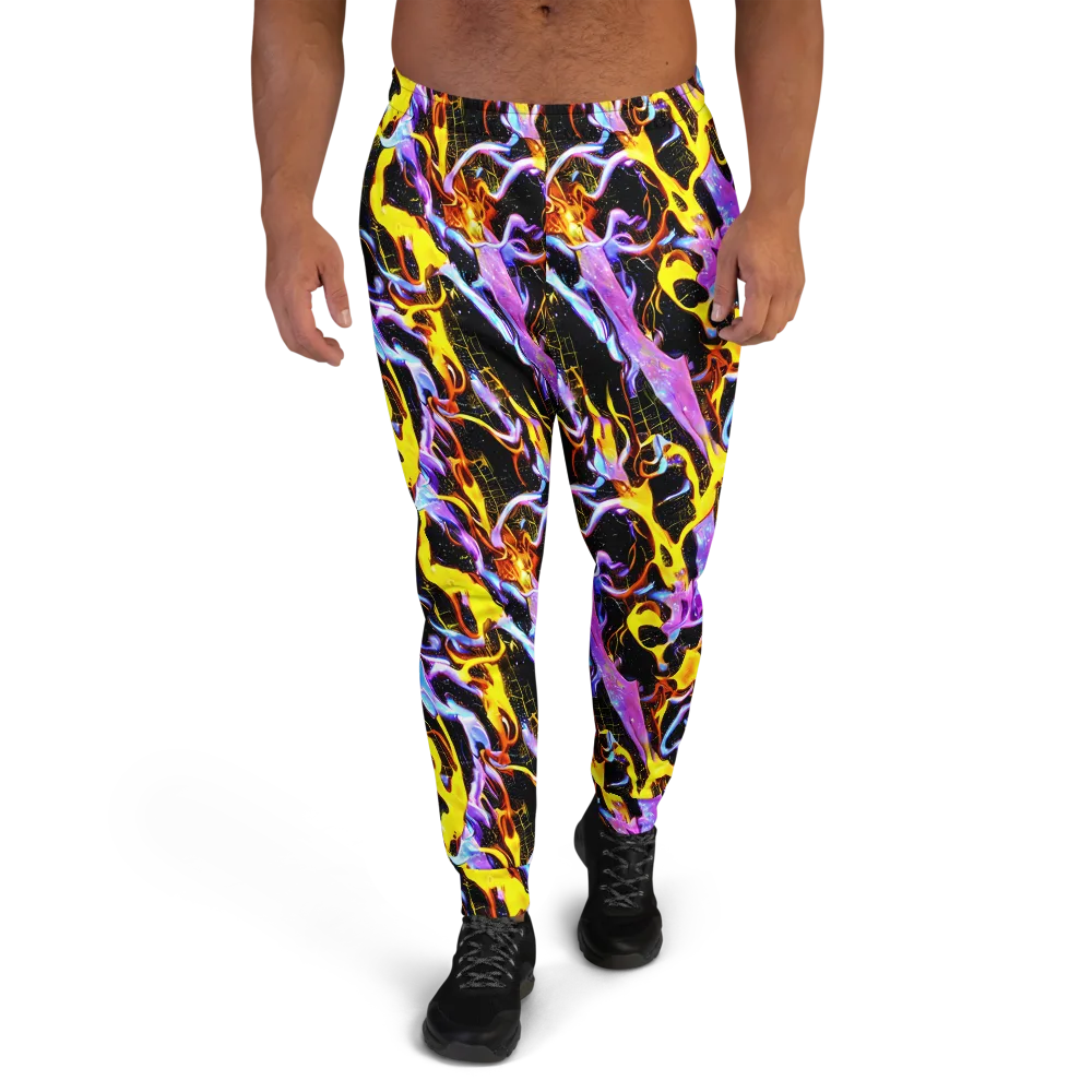 Neon Magma on Men's Joggers — Front