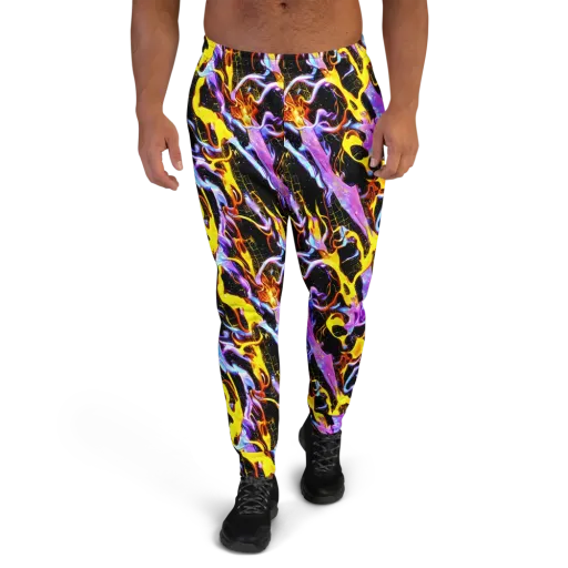 Neon Magma on a Men's Joggers