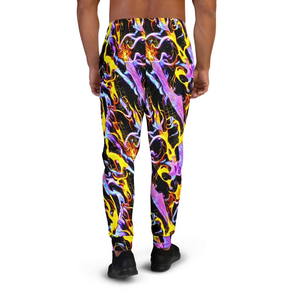 Neon Magma on Men's Joggers — Back