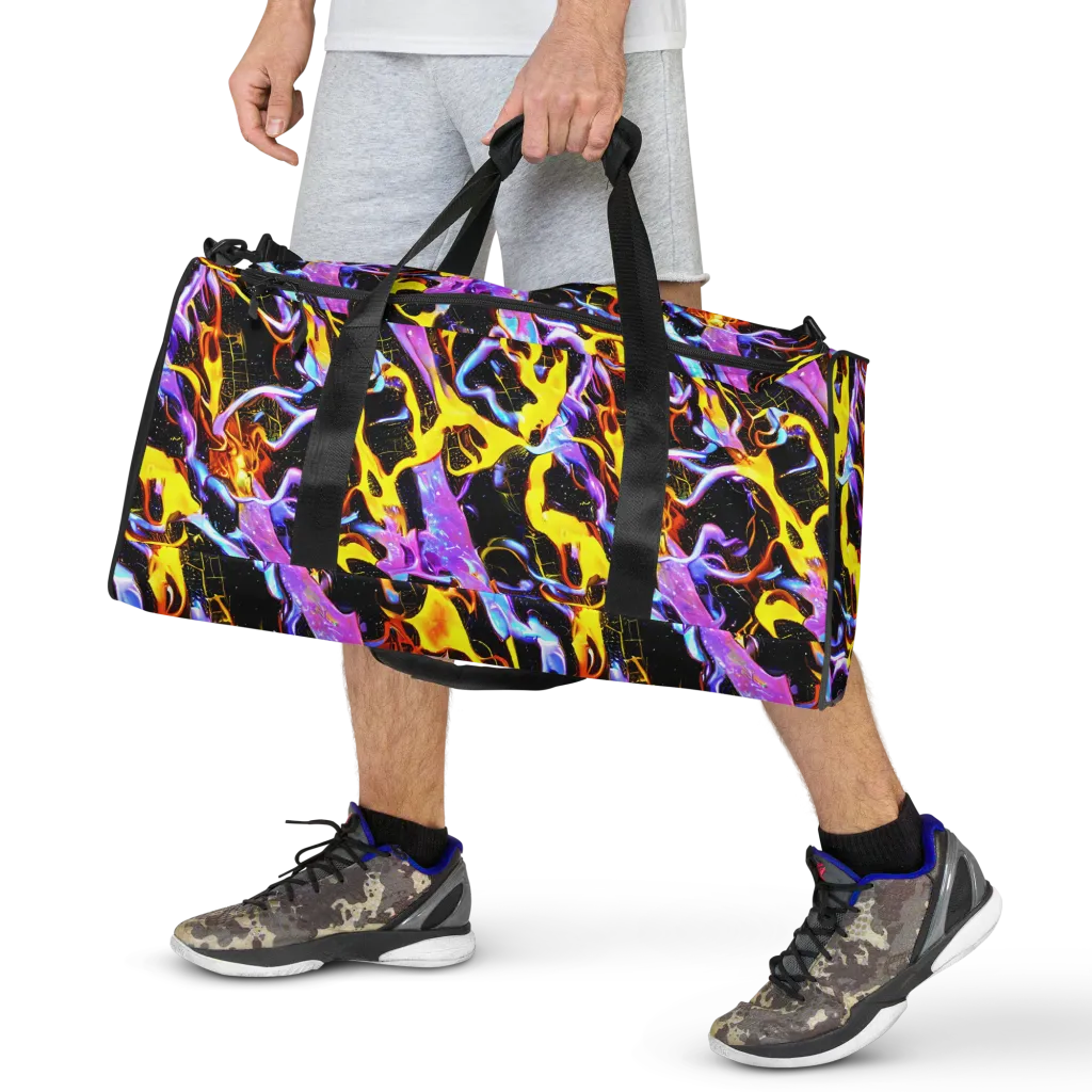 Neon Magma on Duffle Bag — Front