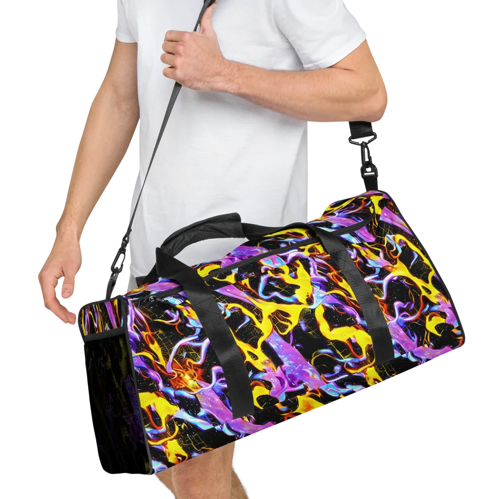 Neon Magma on Duffle Bag — Right Front