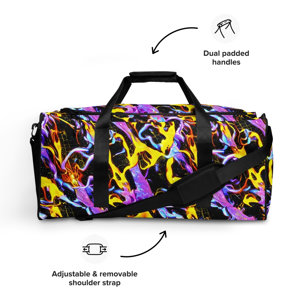 Neon Magma on Duffle Bag — Front