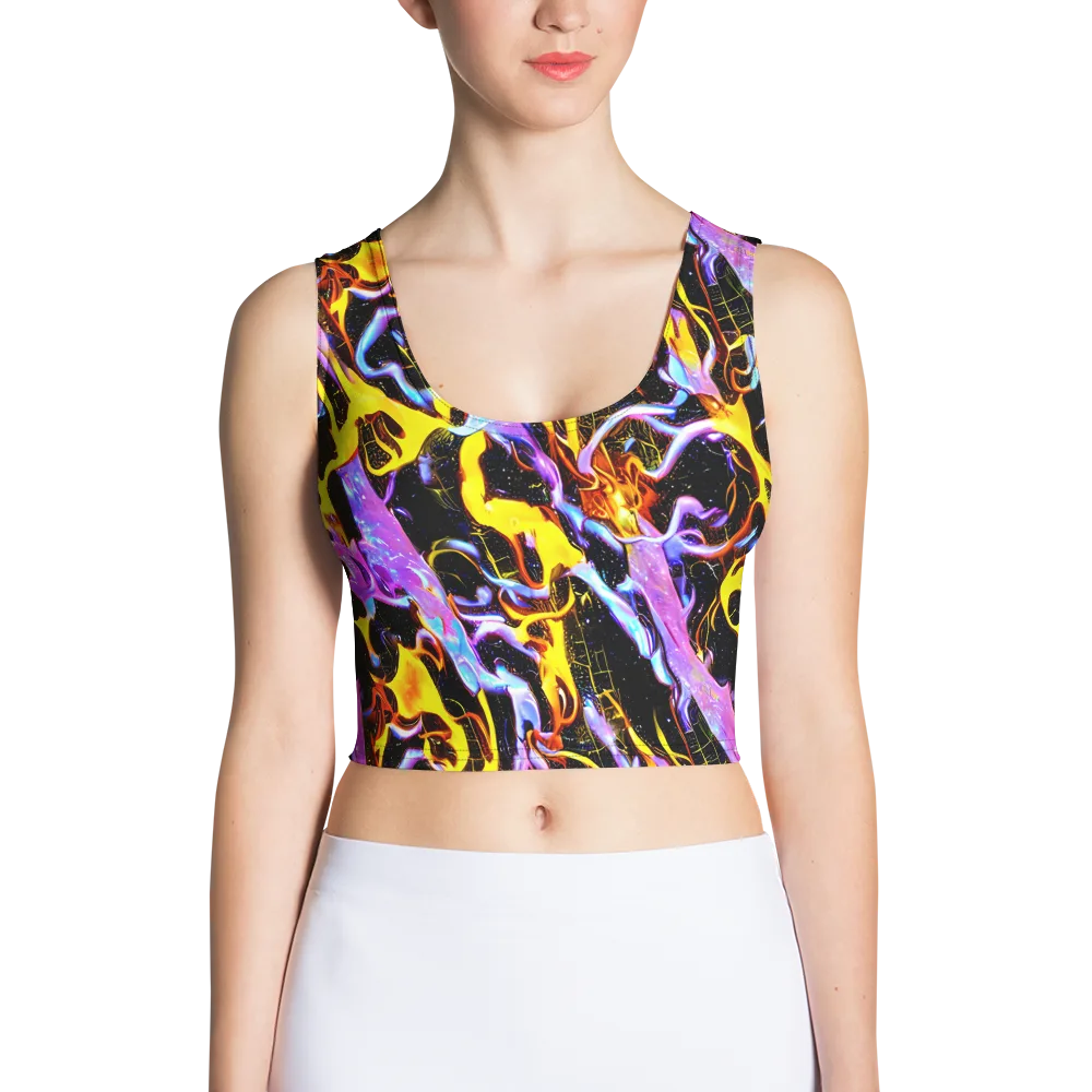 Neon Magma on Crop Top — Front