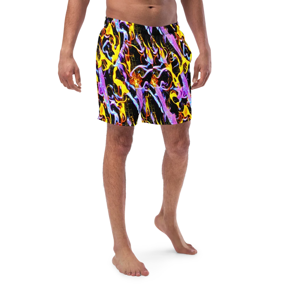 Neon Magma on Swim Trunks — Front