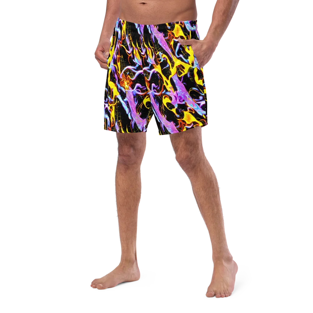 Neon Magma on Swim Trunks — Left Front