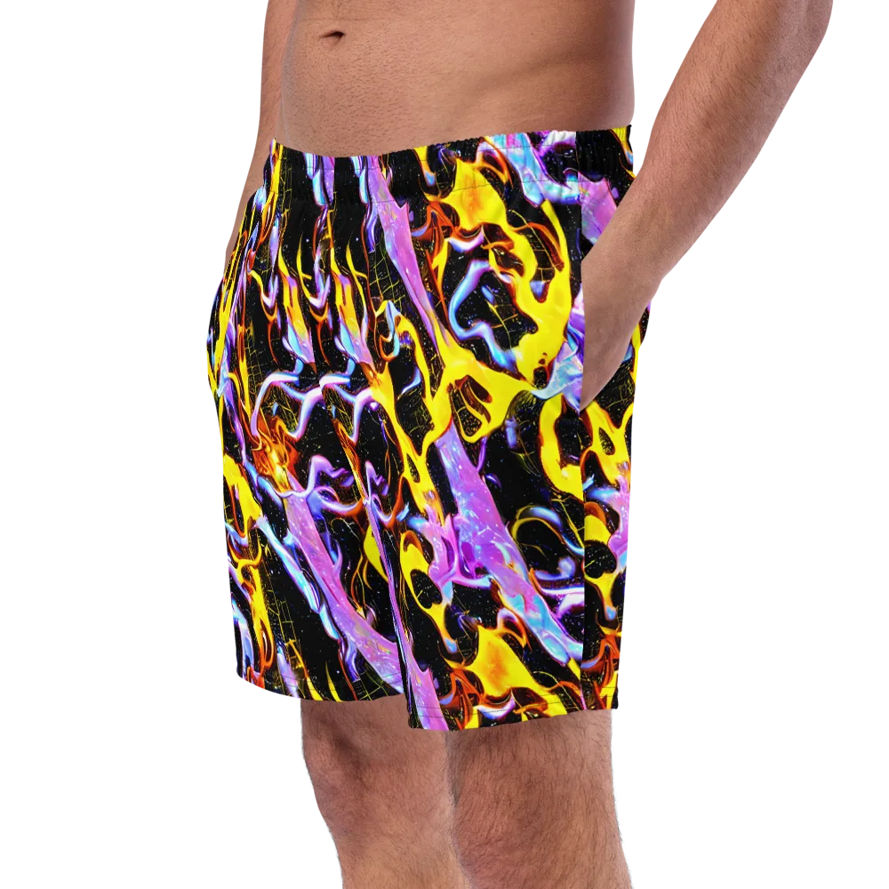 Neon Magma on Swim Trunks — Left Front