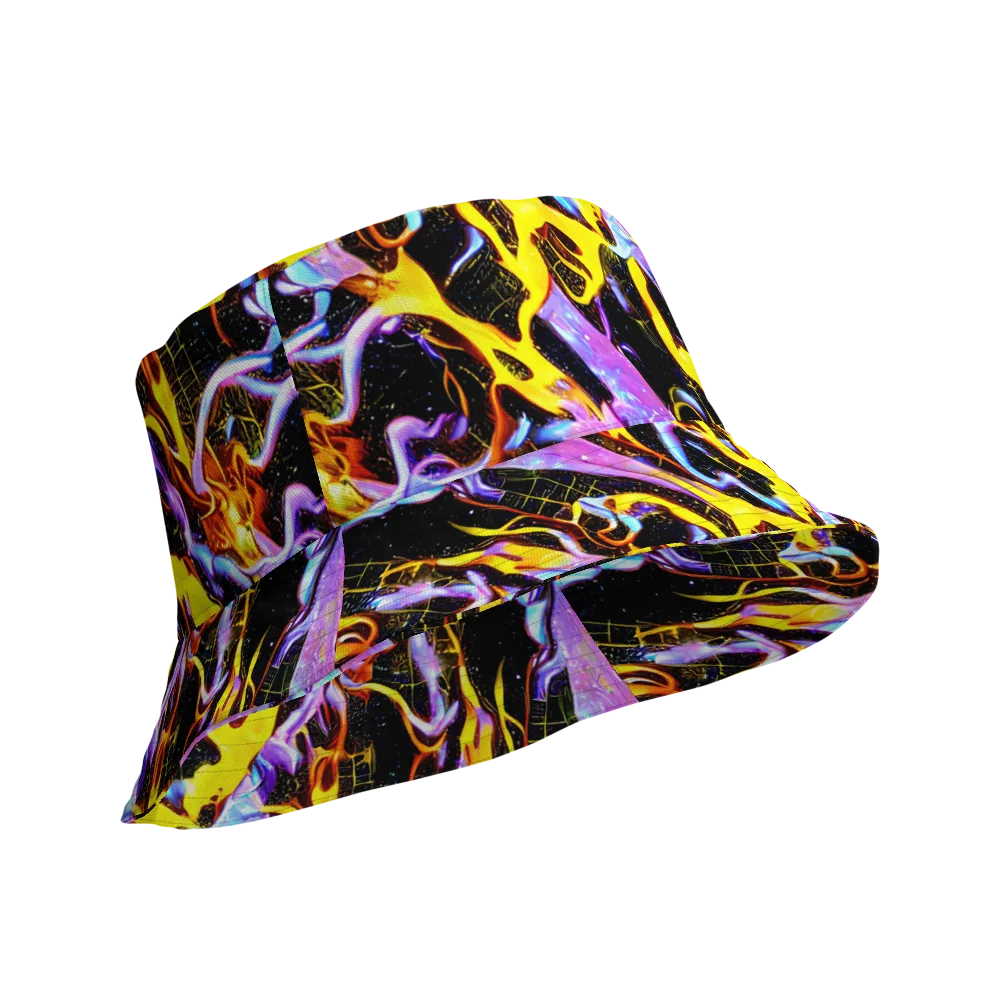 Neon Magma on Reversible Bucket Hat — Product details Outside
