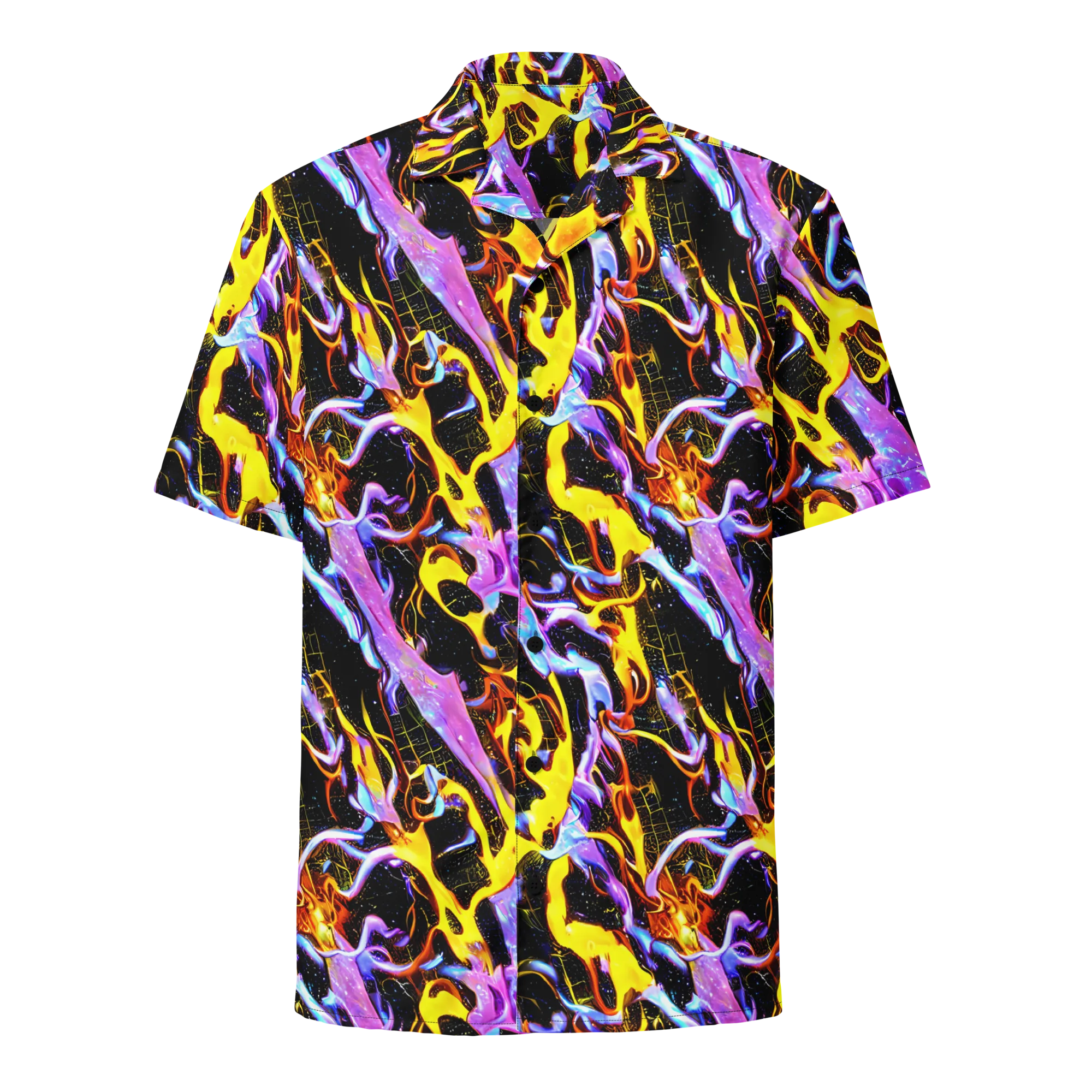 Neon Magma on Button Shirt — Front