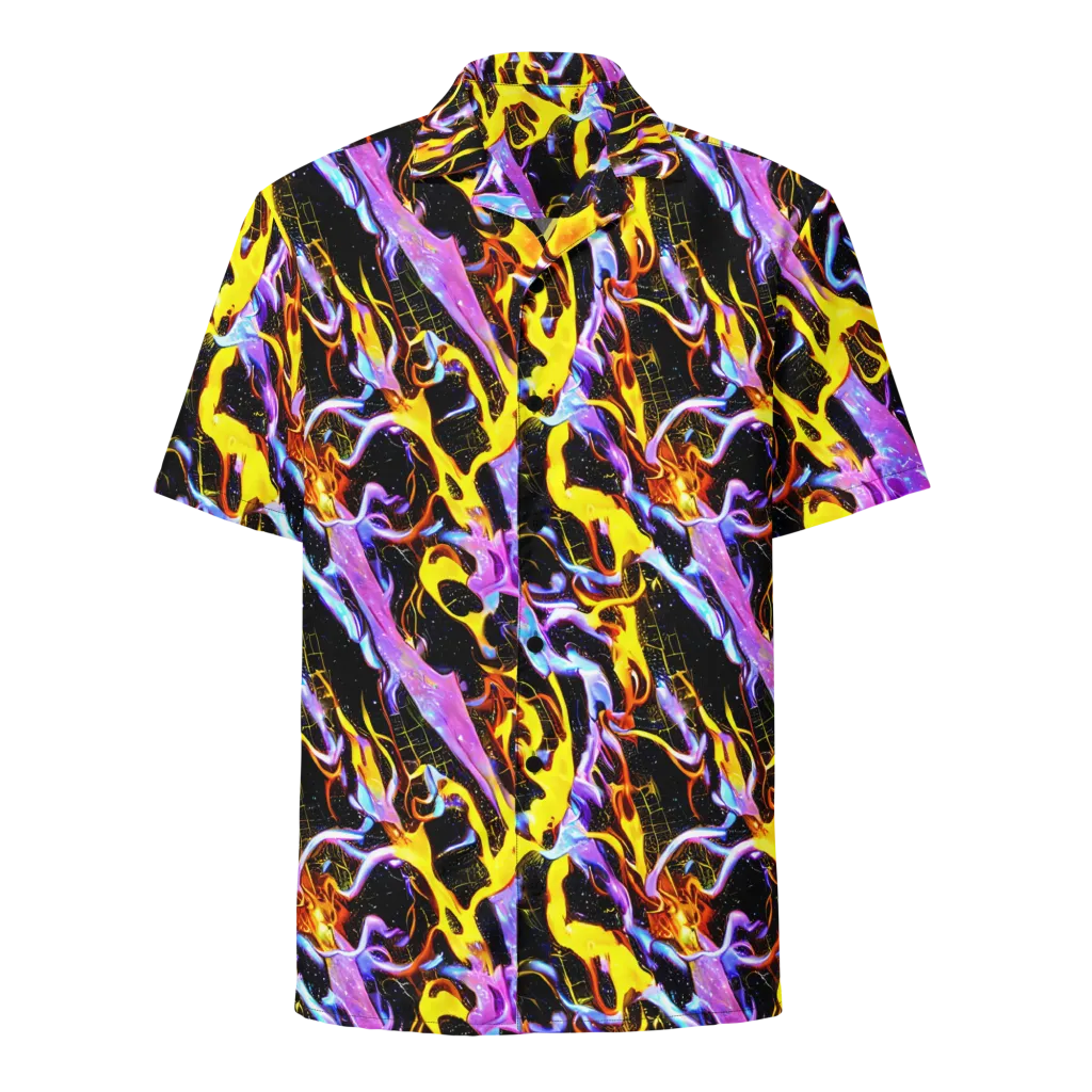 Neon Magma on Button Shirt — Front