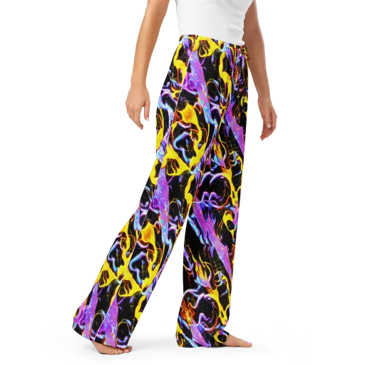 Neon Magma on a Women's Pajama Pants