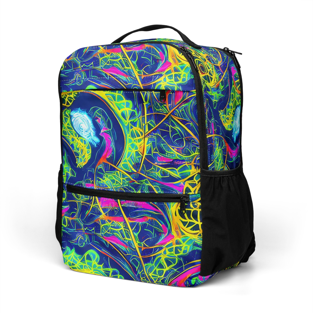 Psychedelic Thicket on Utility Backpack — Left Front