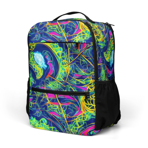 Psychedelic Thicket on a Utility Backpack