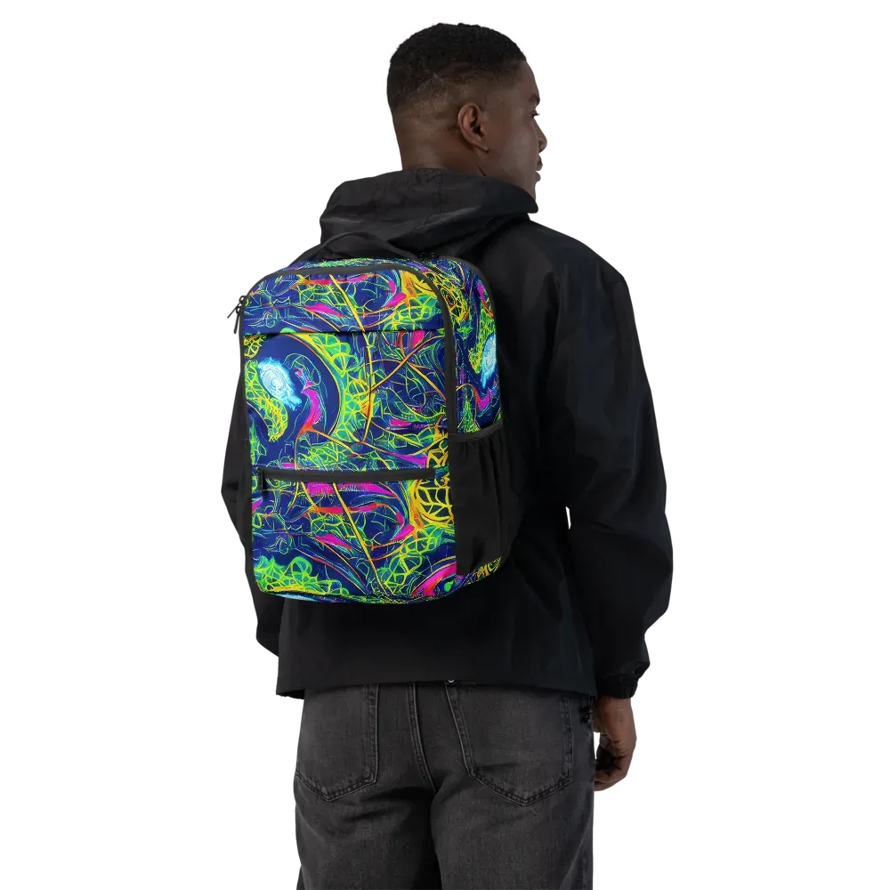 Psychedelic Thicket on Utility Backpack — Back
