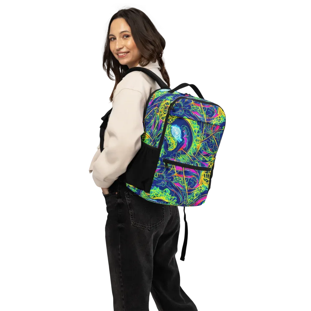 Psychedelic Thicket on Utility Backpack — Back