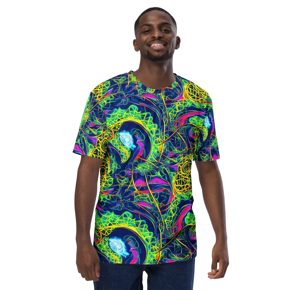 Psychedelic Thicket on Men's Crew Neck T-Shirt — Front