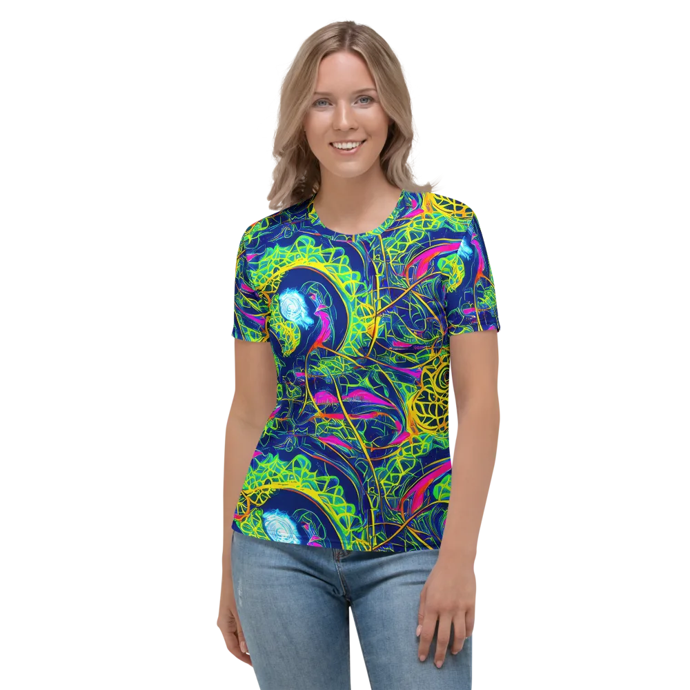 Psychedelic Thicket on Women's Crew Neck T-Shirt — Front
