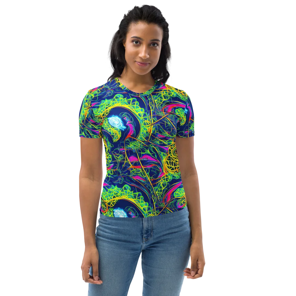 Psychedelic Thicket on Women's Crew Neck T-Shirt — Front