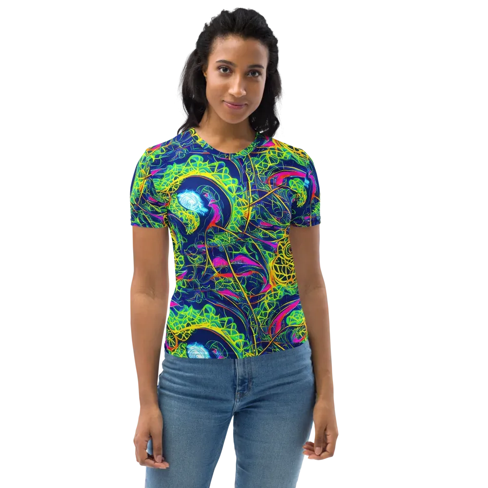 Psychedelic Thicket on Women's Crew Neck T-Shirt — Front